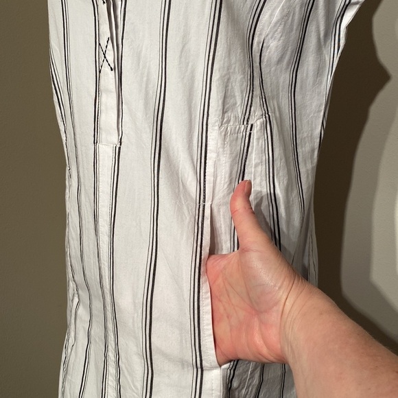 tulip clothing Victoria Dress in Goldman Stripe NWT sleeveless midi dress size S - Picture 6 of 10